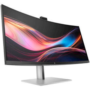 HP 734pm Series 7 Pro | 34 Palčni Curved WQHD Konferenčni Monitor | IPS Black | 120Hz | Thunderbolt 4 | USB-C 100W | 5MP Kamera | KVM | RJ45 | HDR400 | Monitor