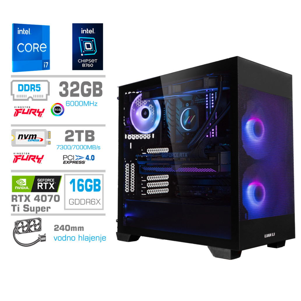 Računalnik mega mt s7x gamer i7-14700kf | rtx 4070 ti super | 32gb ddr5 | 2tb | 750w | brez os | črna | rgb | gaming računalnik 1 Računalnik mega mt s7x gamer i7-14700kf/rtx4070ti super/32gb-ddr5/2tb-4. 0/750w/brez os/črna rgb komponentko