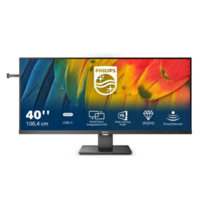 Monitor Philips Serija 5000 40B1U5600 | 101,6 cm (40,0") | 3440x1440 | 120Hz | IPS | 4ms | HDMI DisplayPort USB-C 100W 4xUSB3.2 | HAS | Zvočniki | 3H | sRGB121% | AdaptiveSync | Gaming Monitor