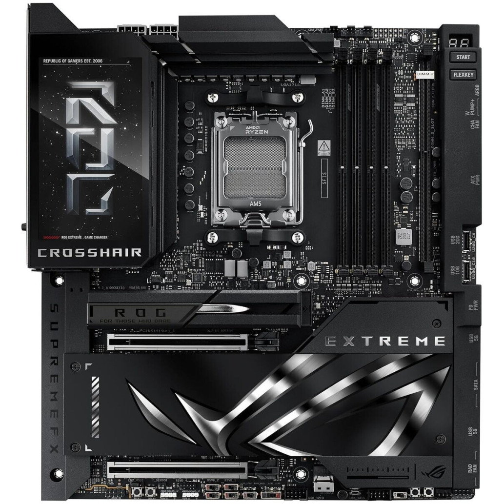 Asus rog crosshair x870e extreme | am5 | e-atx | ddr5 | matična plošča 1 Osnovna plošča am5 asus rog crosshair x870e extreme e-atx komponentko