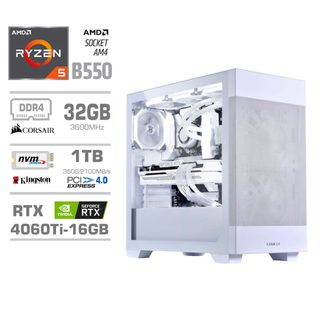 Računalnik mega mt s7x r5-5600x | rtx 4060 ti | 32gb | 1tb | 750w | brez os | bela | rgb | gaming računalnik 1 Računalnik mega mt s7x r5-5600x/rtx4060ti/32gb/1tb-4. 0/750w/brez os/bela rgb komponentko