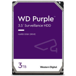 WD Purple 3TB | WD33PURZ | 5400rpm | Primeren za Snemalnike 24/7 | WD33PURZ | Trdi Disk
