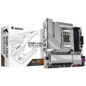 GigaByte B650M AORUS ELITE AX ICE | AM5 | ATX | HDMI DisplayPort | Matična Plošča