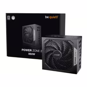 be quiet! Power Zone 2 BP007EU | 850 W | 80 Plus Platinum | ATX 3.1 PCIe 5.1 | Modularni | 140 mm | Črn | Napajalnik