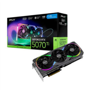 PNY RTX 5070 Ti Overclocked Triple Fan Plus 16GB | GDDR7 | VCG5071T16TFXPB1-O | Grafična Kartica