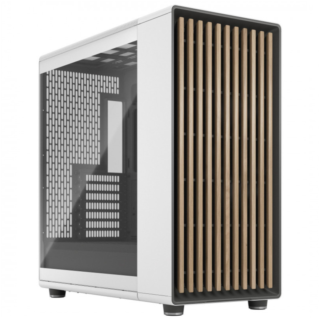 Fractal design north xl chalk | kaljeno steklo | atx | bela | računalniško ohišje 1 Ohišje fractal design north xl chalk (steklena stranica) atx – bela komponentko