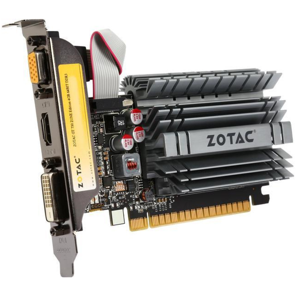 Zotac gt 730 4gb | ddr3 | zt-71115-20l | vga dvi hdmi | budget grafična kartica 1 Grafična kartica nvidia gt 730 zotac – 4gb ddr3 (zt-71115-20l) komponentko