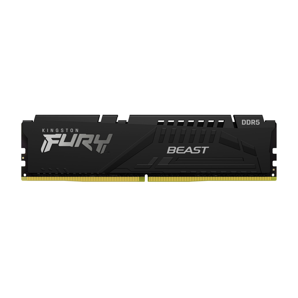 Ddr5 16gb 5200mhz cl36 single (1x16gb) kingston fury beast xmp3. 0 1,25v fury črna (kf552c36bbe-16) komponentko