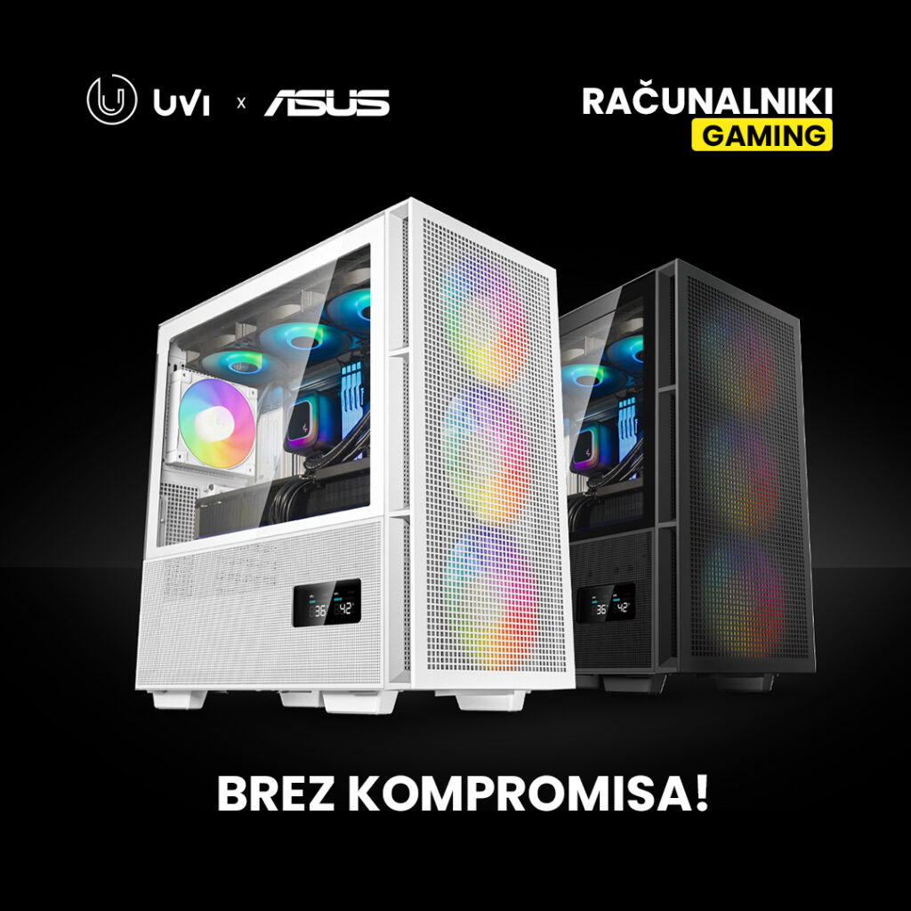 Gaming računalniki uvi omega na voljo v črni in beli barvi pri komponentku