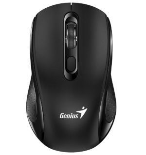 Genius NX-8025S AI | Tihi Kliki | Gumb Copilot | 1200 DPI | Črna Brezžična Miška