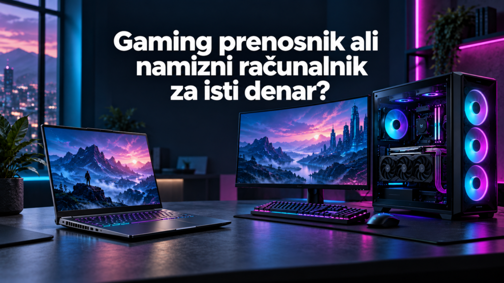 Gaming prenosnik v gaming pc
