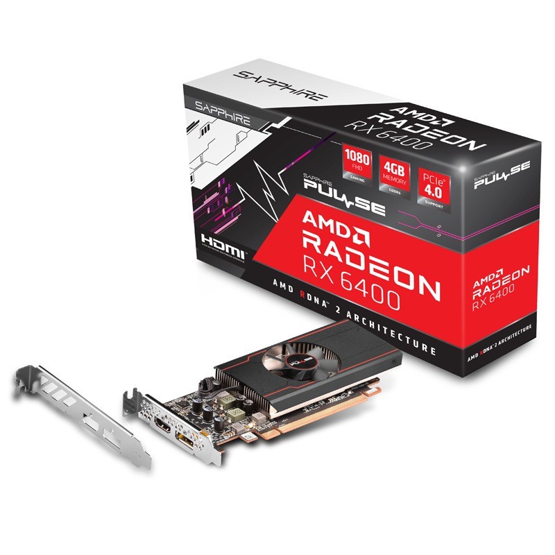 Sapphire radeon rx 6400 4gb | 11315-01-20g | grafična kartica 1 Sapphire radeon rx 6400 4gb | 11315-01-20g | grafična kartica