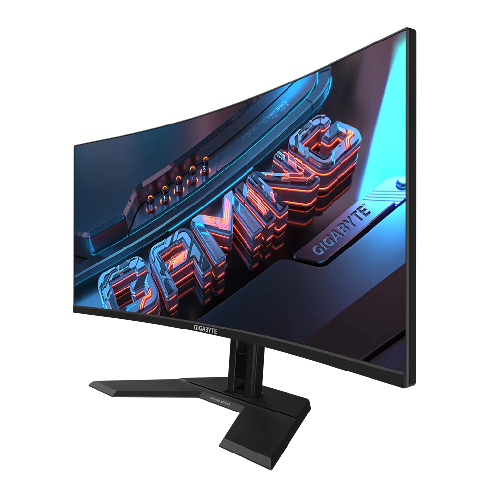 Gigabyte gs34wqc 34'' gaming wqhd ukrivljen monitor, 3440 x 1440, 1ms, 135hz, hdr komponentko