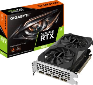 GIGABYTE RTX 3050 WINDFORCE OC V2 6GB | GDDR6 | PCI-E 4.0 | Grafična Kartica