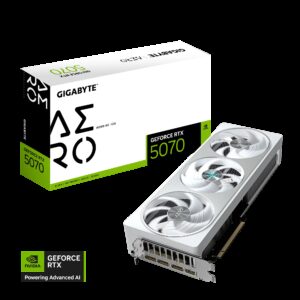 GIGABYTE RTX 5070 AERO OC 12GB | GDDR7 | PCI-E 5.0 | Gaming Grafična Kartica