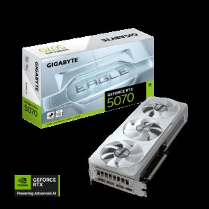 GIGABYTE AORUS RTX 5070 EAGLE OC ICE SFF 12GB | GDDR7 | PCI-E 5.0 | Zverinska Grafična Kartica
