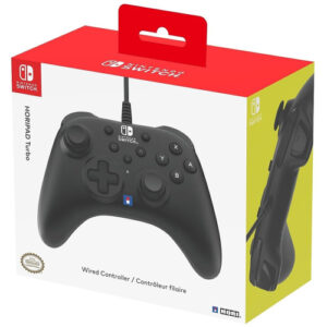 HORI HORIPAD Turbo | Black | Žični Gaming Kontroler S Turbo Funkcijo In 3 M Kablom | Za Nintendo Switch | Igralni Plošček