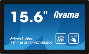 Iiyama ProLite TF1634MC-B8X | 39,6 cm (15,6") | 1920x1080 | 60Hz | IPS | 25ms | VGA | HDMI | DP | Touch Monitor