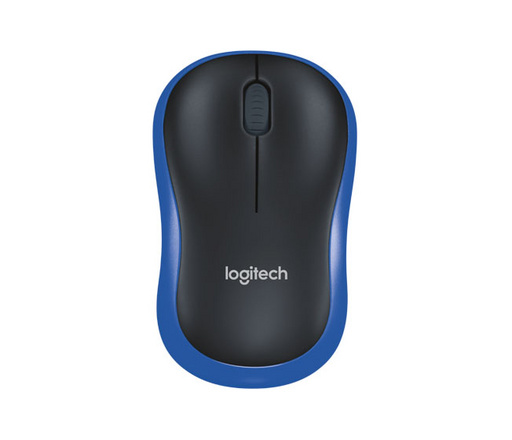 Miška logitech m185 wireless | optična | temno modra | miška za vsakdanjo uporabo 1 Miška logitech m185 wireless, nano, optična, modra komponentko