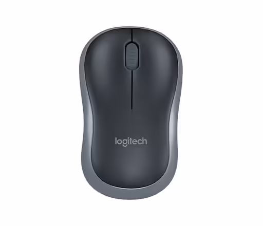 Miška logitech m185 | brezžična | siva | optična miška 1 Miška logitech m185 wireless, nano, optična, siva komponentko