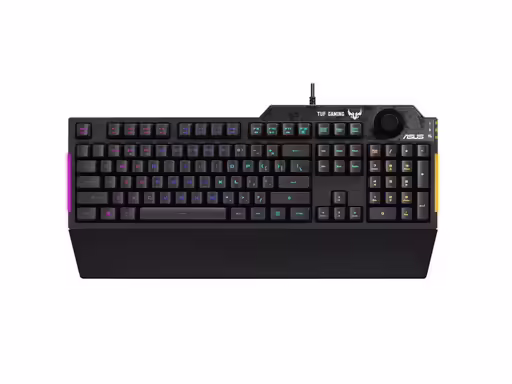 Asus tuf gaming k1 | črna rgb | usb | us slo g. | gaming tipkovnica 1 Tipkovnica asus tuf gaming k1, rgb, usb, us slo g. Komponentko