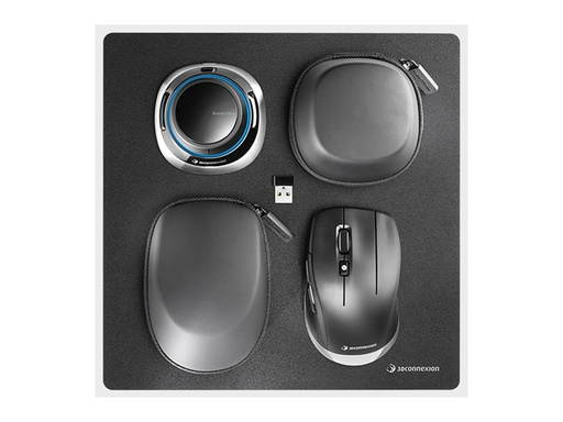Miška 3dconnexion spacemouse wireless kit 2 bluetooth izdaja | brezžična | črna | spacemouse in cadmouse 1 Miška 3dconnexion spacemouse wireless kit 2 bluetooth edition komponnetko