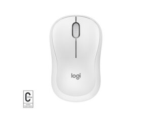 Miška Logitech M240 Silent Bluetooth | Brezžična | Bela | Simetrična Miška