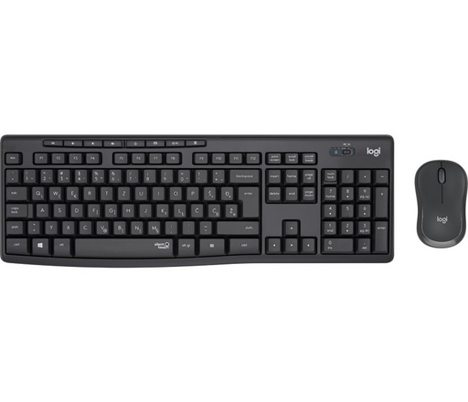Tipkovnica in miška logitech mk295 silent wireless combo | brezžična | grafitna | slo g. | komplet tipkovnice in miške 1 Tipkovnica in miška logitech mk295 silent wireless combo, grafitna barva, slo komponentko
