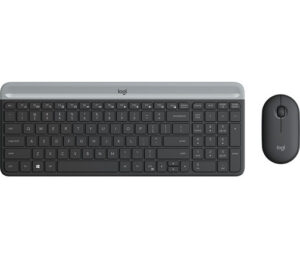 Tipkovnica in Miška Logitech Slim Wireless Combo MK470 | Brezžična | Grafitna | SLO g. | Komplet Miške in Tipkovnice