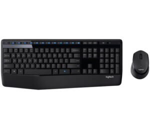 Tipkovnica in Miška Logitech Cordless Desktop MK345 | Brezžična | Črna | SLO t. | Komplet Tipkovnice in Miške