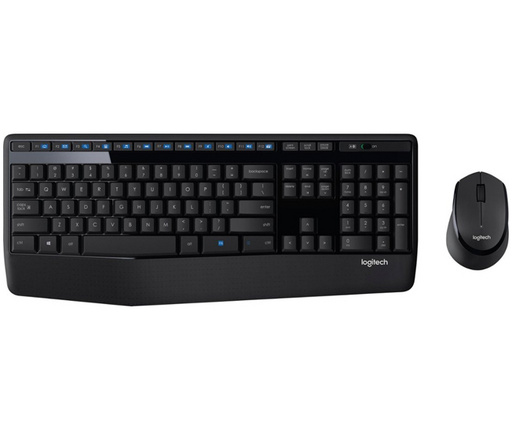 Tipkovnica in miška logitech cordless desktop mk345 | brezžična | črna | slo t. | komplet tipkovnice in miške 1 Tipkovnica in miška logitech cordless desktop mk345, slo t. Komponentko