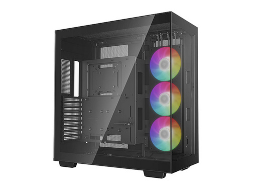 Deepcool ch780 full tower | e-atx | argb | kaljeno steklo | črno | računalniško ohišje 1 Računalniško ohišje deepcool ch780 full tower, e-atx, argb, kaljeno steklo, črno komponentko