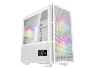 DeepCool CH360 Digital | Micro-ATX | ARGB | LCD | Kaljeno Steklo | Belo | Računalniško Ohišje