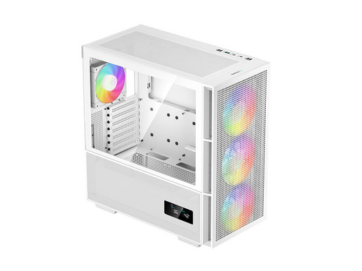 Deepcool ch560 digital wh | e-atx | argb | lcd | kaljeno steklo | belo | računalniško ohišje 1 Računalniško ohišje deepcool ch560 digital wh, e-atx, argb, lcd, kaljeno steklo, belo komponentko