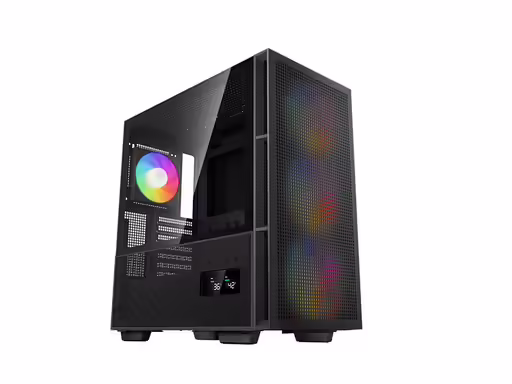 Deepcool ch560 digital | e-atx | argb | lcd | kaljeno steklo | črno | računalniško ohišje 1 Računalniško ohišje deepcool ch560 digital, e-atx, argb, lcd, kaljeno steklo, črno komponentko