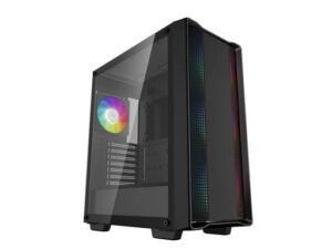 DeepCool CC560 ARGB V2 | ATX | RGB | Kaljeno Steklo | Črno | Računalniško Ohišje