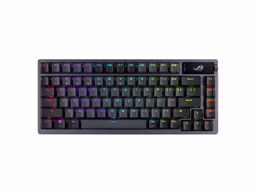 Asus rog azoth wireless | rog nx red | pbt | oled | črna rgb | usb | ang g. | gaming tipkovnica 1 Tipkovnica asus rog azoth wireless, rog nx red, pbt, oled, rgb, usb, us komponentko