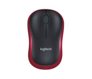 Logitech M185 Wireless | Nano | Optična | Rdeča | Miška