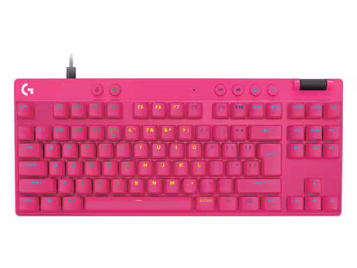 Logitech g pro x tkl rapid | magenta | usb | slo g. | gaming tipkovnica 1 Tipkovnica logitech g pro x tkl rapid, magenta, usb, slo komponentko