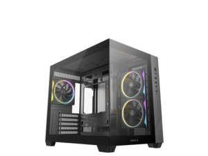 DeepCool CG330 3F | Micro-ATX | Kaljeno Steklo | 3X ARGB Ventilatorji | Črno Računalniško Ohišje