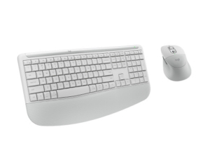 Logitech Signature Comfort Plus MK880 | Bela | Bluetooth Easy-Switch | Udoben Naslon Za Dlani | SLO G. | Komplet Tipkovnice In Miške