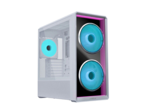 Lian Li LANCOOL 217 INF | ATX Midi-Tower | ARGB Infinity Mirror | Kaljeno Steklo | 3 Vgrajeni Ventilatorji | Belo Računalniško Ohišje