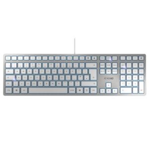Tipkovnica Cherry KC 6000 Slim | srebrna | USB, UK SLO g.