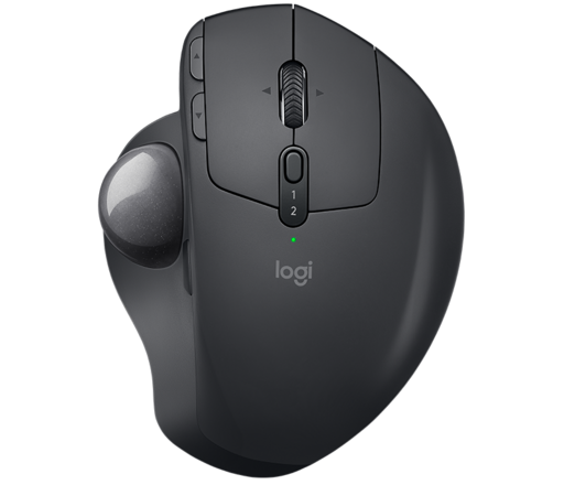 Miška logitech mx ergo wireless trackball, bluetooth, polnilna baterija, grafitna barva komponentko
