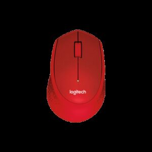 Miška Logitech M330 Silent Plus | Brezžična | Rdeča | Miška za Poslovno Delo