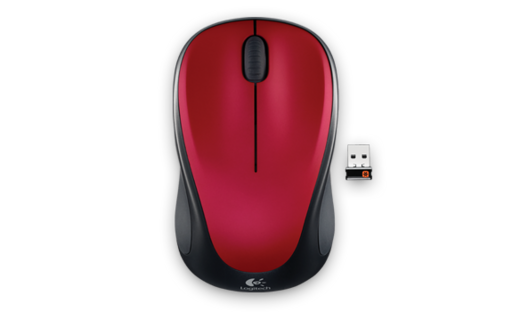 Miška logitech m235 | brezžična | rdeča | prenosna miška 1 Miška logitech m235 wireless, rdeča komponentko