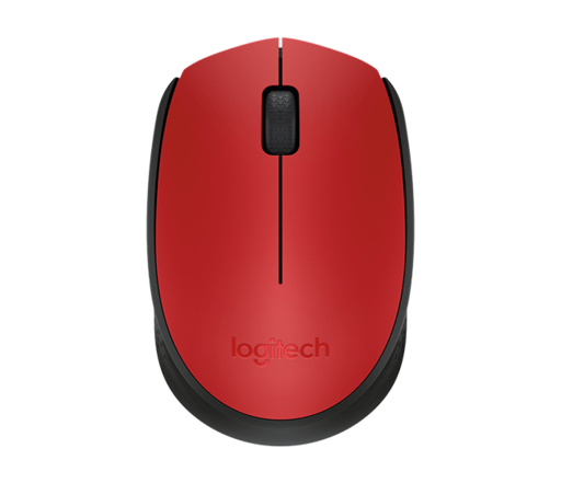 Logitech m171 | brezžična | rdeča | optična miška 1 Miška logitech m171 wireless, rdeča komponentko