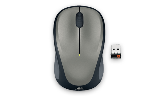 Miška logitech m235 | brezžična | siva | prenosna miška 1 Miška logitech m235 wireless, siva komponentko