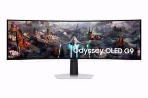 Monitor Samsung LS49CG934SUXEN | 124,5 cm (49,0") | 5120x1440 | 240Hz | OLED | HDMI DisplayPort 3xUSB3.0 | HAS | Zvočniki | FreeSync Premium PRO G-Sync Compatible | Ukrivljen Gaming Monitor
