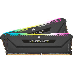 Corsair RGB Vengeance PRO SL | 32GB KIT (2x16GB) | DDR4 | 3200MHz | CL16 | XMP2.0 | 1,35V | Črna | CMH32GX4M2E3200C16 | Gaming RAM Pomnilnik